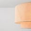 Hängelampe Cavallo 2-lagig mit Leinen-Schirm - beige