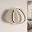 Design Wandlampe Melana mit integrierter LED in Sandbeige