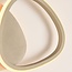 Design Wandlampe Melana mit integrierter LED in Sandbeige