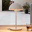 Aufladbare Pilz-Tischlampe Vanta - Beige mit integrierter dimmbarer LED