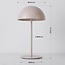 Aufladbare Pilz-Tischlampe Vanta - Beige mit integrierter dimmbarer LED