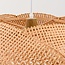 Bambus-Hängelampe Weavo mit handgeflochtenem Schirm in Natur