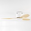 Deckenventilator Rivotra mit Fernbedienung - Weiß und Buchenholz