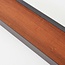 Stehende Außenlampe Maxim mit integrierter LED in Anthrazit und Holzoptik