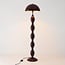 Design-Stehlampe Mura in Burgunderrot (Dunkelrot) aus Metall