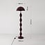Design-Stehlampe Mura in Burgunderrot (Dunkelrot) aus Metall