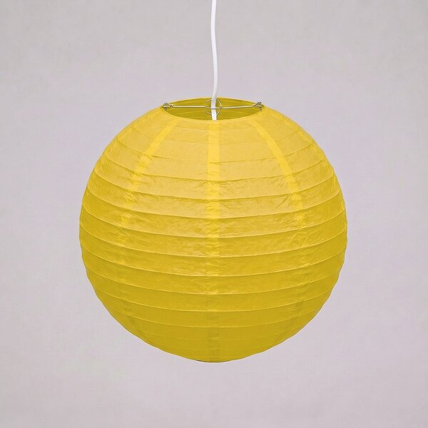 Gelber Nylon-Lampion für den Außenbereich