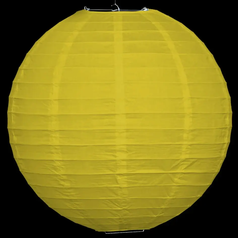 Gelber Lampion aus Nylon für den Außenbereich
