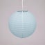 Hellblauer Nylon-Lampion für den Außenbereich