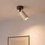 Deckenlampe Jorie mit Travertin (Naturstein) und Holz