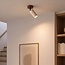 Deckenlampe Jorie mit Travertin (Naturstein) und Holz