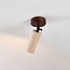 Deckenlampe Jorie mit Travertin (Naturstein) und Holz