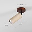 Deckenlampe Jorie mit Travertin (Naturstein) und Holz