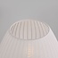 Tischlampe Varel mit Stoffschirm und Travertin-Fuß (Naturstein)