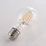 E27 LED Filamentlampe mit Tageslichtsensor 4,5W, klar, 2700K, Ø60
