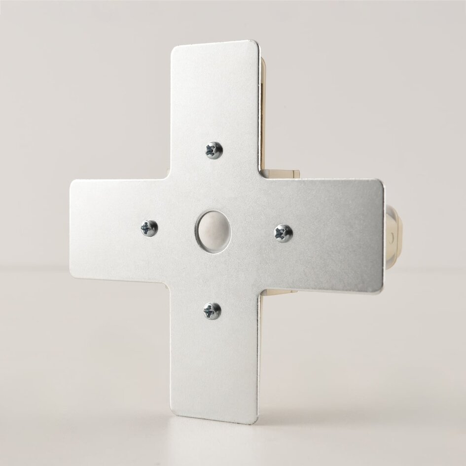 X-Verbindungsstück für 1-Phasen-Schiene in Beige