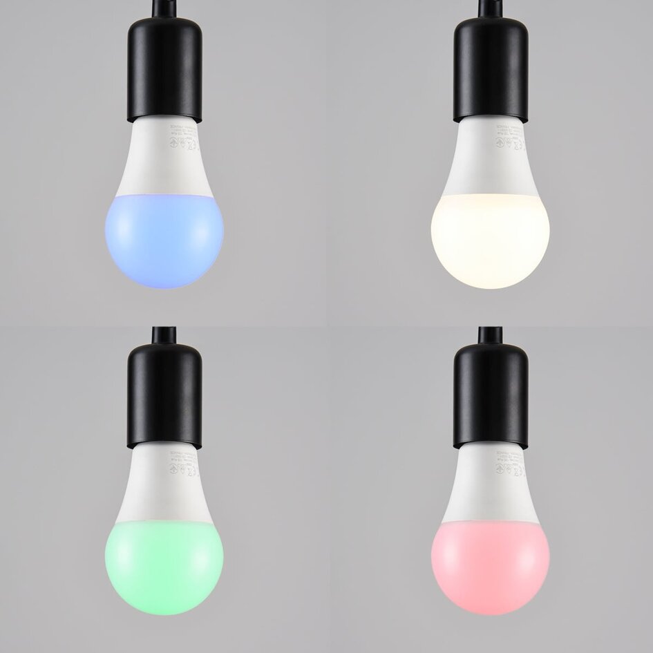 Dimmbare E27 LED Lampe 7W, milchweiß, Ø60 - RGB und 3000K (Fernbedienung separat erhältlich)