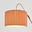 Wandlampe Catharina, verstellbarer Arm mit plissiertem Schirm in Taupe