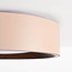 Deckenlampe Nardia mit integrierter LED und 3-stufig dimmbar Ø29 cm in Beige mit Holzakzent
