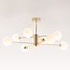 Design-Deckenleuchte in Sandgold mit Milchglas 8-flammig - Idaho