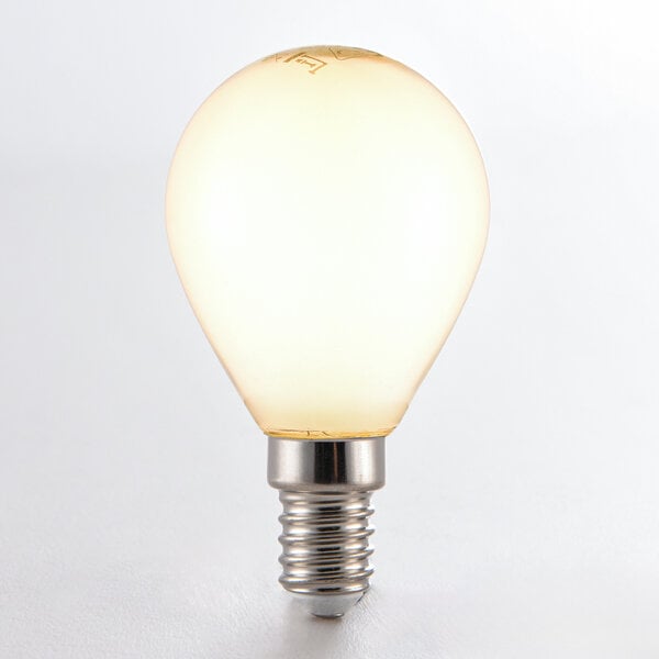 E14 dimmbares LED-Leuchtmittel mit milchweißem Glas 4,5W 2700K