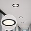 18W LED Downlight rund mit einstellbarer Farbtemperatur - Ø225mm in Schwarz