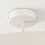 Wabi-Sabi-Deckenlampe Kawa mit Steineffekt in Weiß