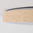 Moderne Deckenleuchte Arvid mit beigefarbenem Steineffekt, 3-stufig dimmbar Ø40 cm