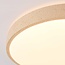 Moderne Deckenleuchte Arvid mit beigefarbenem Steineffekt, 3-stufig dimmbar Ø40 cm