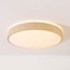 Deckenleuchte Arvid - Beige mit Steineffekt, 3-stufig dimmbar