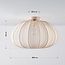 Deckenlampe Ecruva mit Stoffschirm in Hellbeige