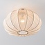 Deckenlampe Ecruva mit Stoffschirm in Hellbeige