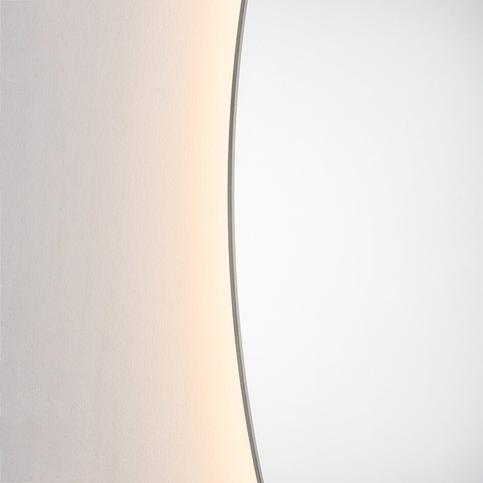Badezimmerspiegel Lustra Ø80 cm, touch-dimmbar, Lichtfarbe einstellbar, mit Heizung