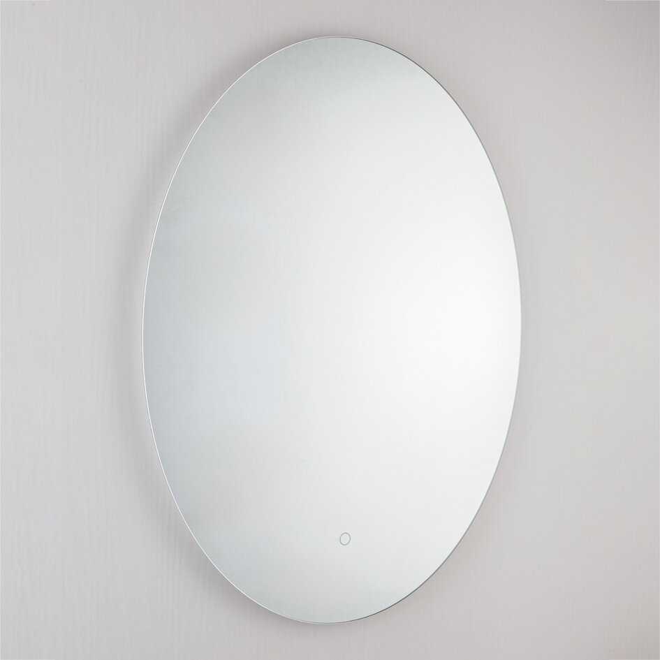 Badezimmerspiegel Illura 60 x 80 cm, touch-dimmbar, Lichtfarbe einstellbar, mit Heizung