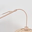 Verstellbare Wandleuchte Brandel - runde hellbeige Stoffschirm