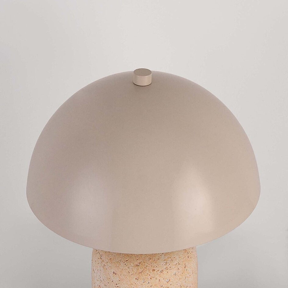 Tischlampe Celestine - Keramikfuß mit Limestone-Effekt