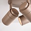 3-flammiger Decken-Spot Nivo mit drehbaren Spots - Sandbeige