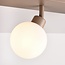 Deckenleuchte Vano mit 3 drehbaren Lichtpunkten - Sandbeige mit milchweißem Glas