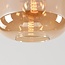 Deckenlampe Soli in Schwarz mit Amberglas