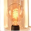 Tischlampe Solo in Schwarz mit Amberglas