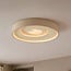 3-stufig dimmbare Deckenleuchte Cercul mit integrierter LED und Steineffekt - beige