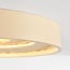 3-stufig dimmbare Deckenleuchte Cercul mit integrierter LED und Steineffekt - beige