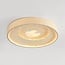 3-stufig dimmbare Deckenleuchte Cercul mit integrierter LED und Steineffekt - beige