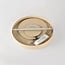 3-stufig dimmbare Deckenleuchte Cercul mit integrierter LED und Steineffekt - beige