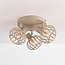 Deckenleuchte Kelly mit 3 drehbaren Metallschirmen - Sandbeige