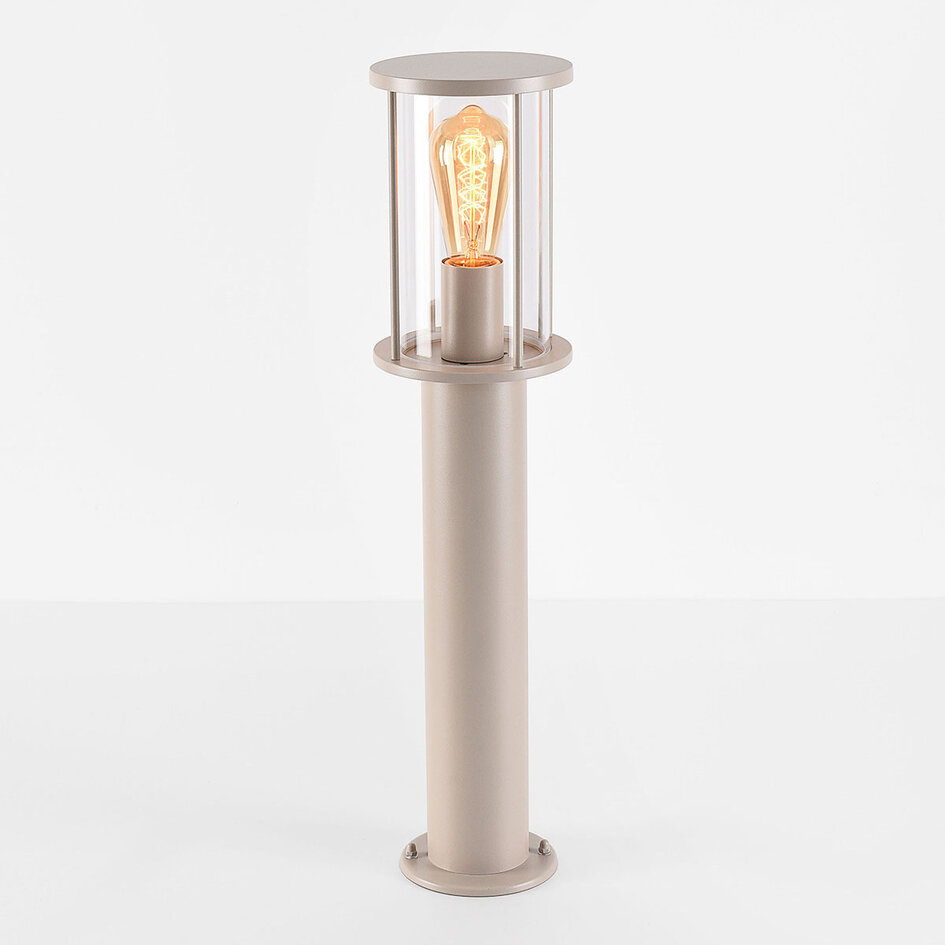 Stehleuchte für den Außenbereich Penn mit klarem Glas - Beige