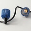 Illu sets inklusive Schirme in dunkelblauer Rattan-Optik, erhältlich mit verschiedenen LED-Lampen