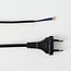 Anschlusskabel mit Eurostecker schwarz, 2 Meter, 2 x 0,75 mm