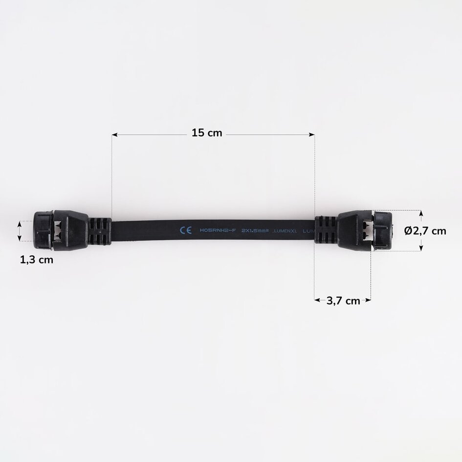 Abzweigstecker für Illu Lichterketten - schwarz