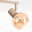 4-flammige verstellbare Deckenleuchte Dari mit amber Glas - beige